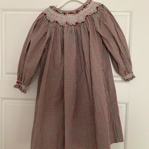 Smocked Holiday Dress- 24 month